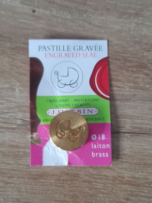 Seal for wax carriage used, diameter 1.7cm
