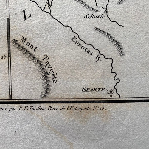 Map L’ARGOLIDE, L’ÉPIDAURIE, LA TRÉZÉNIE, L’HERMIONIDE used, 1785