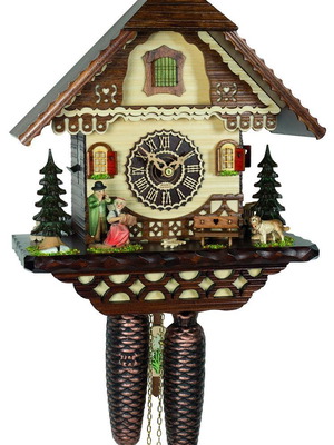 Black Forest Cuckoo Clock 8-Day Winding with Handcrafted Alpine House