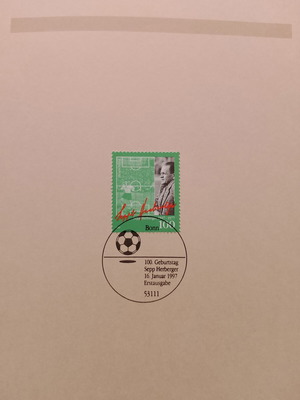 German 1997 stamp with Bonn first day cover