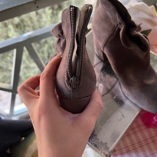 Grey ankle boots size 36 new with 6 cm heel