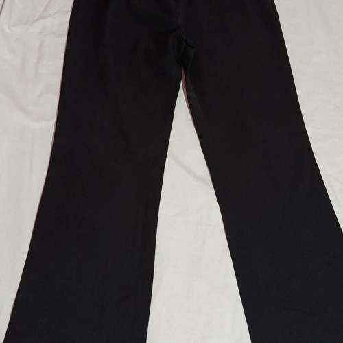 Classic fabric pants with rhinestones, black, size S