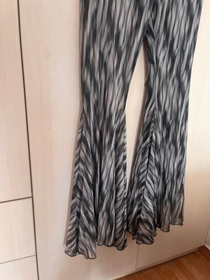 Project Soma Παντελόνι Καμπάνα Καινούργιο, medium, polyester μαύρο και γκρι