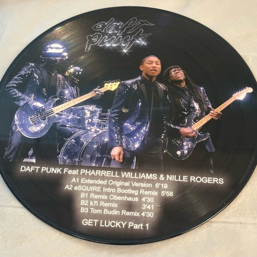Daft Punk feat Pharrel Williams & Nile Rodgers Get Lucky 3 picture disc vinyl like new
