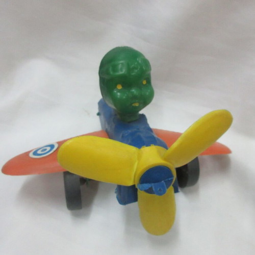 Panigyriotiko Greek Airplane Toy with Pilot 25cm like new 60s