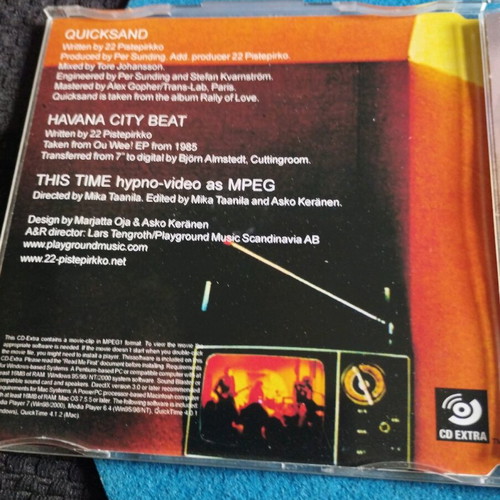 22 Pistepirkko Quicksand Enhanced CD single like new, rock