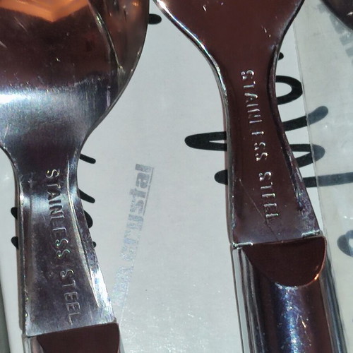 Lisa Mori Serving Set new, stainless steel with acrylic handles