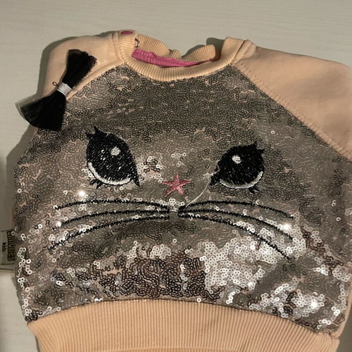 Baby clothing set with sequins like new for girl