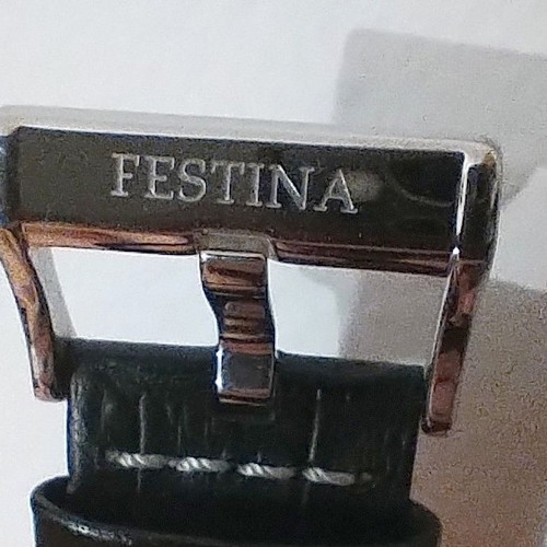 Festina F16235 men's watch like new, black and silver