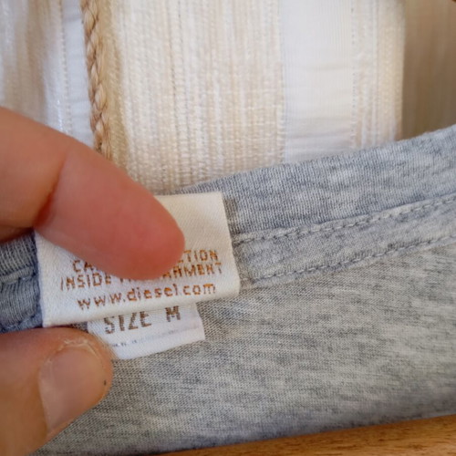 Diesel dress like new, airy material, grey, size M