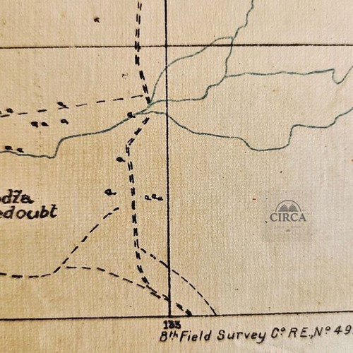 British Military Map Doiran 1918 used, World War I