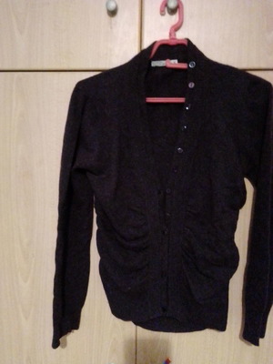 Cardigan used medium brown thin