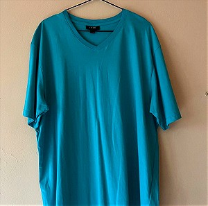 Ανοιχτό μπλε φαρδύ μπλουζάκι XL μέγεθος 100% βαμβάκι