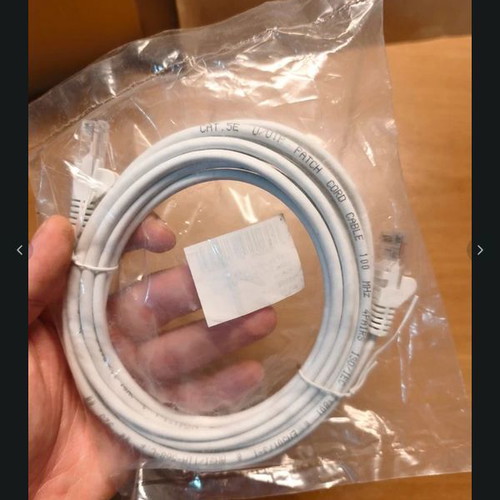 Ethernet cable 3m, white, RJ45 connectors