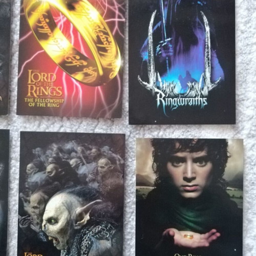 Lord of the Rings collectible postcards used, pack of 9