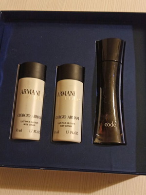 Armani Code set perfume 30ml and 50ml body lotion new