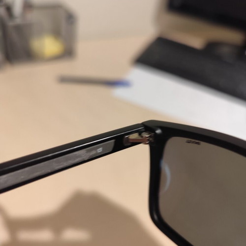 Invu men's sunglasses used, black with visible scratch on lens