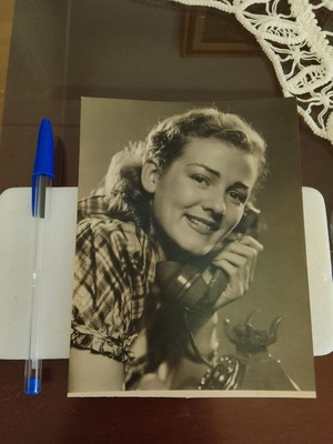 Vintage collectible photo portrait Hannelore Schroth used