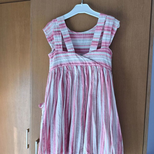 Mayoral linen dress for 9 years old, multicolored