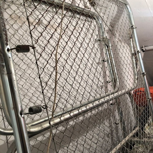 Folding bed with mattress used