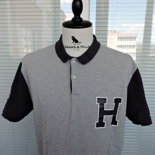 Tommy Hilfiger Denim men's grey short sleeve polo shirt size L