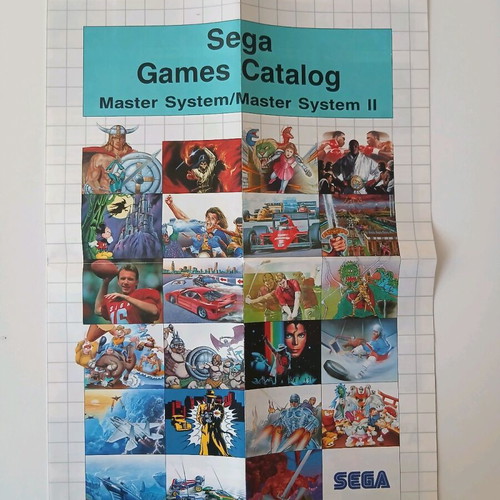 Sega Master System 80s Vintage Catalog in like new condition
