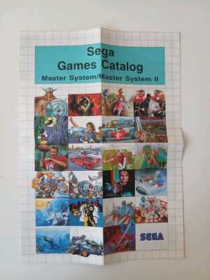 Sega Master System 80s Vintage Catalog in like new condition