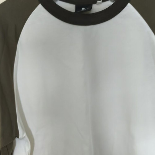 Pull & Bear Long-Sleeve Shirt White and Brown Size L New
