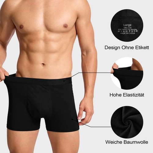 LOFIR men's reusable incontinence boxer shorts, 150 ml, pack of 3, L
