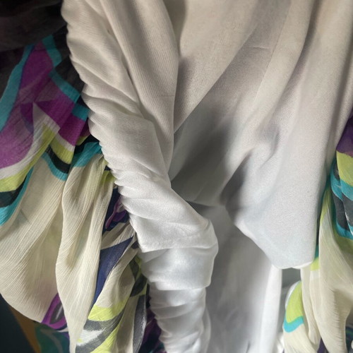 Cocktail dress like new, spring, colorful with floral pattern