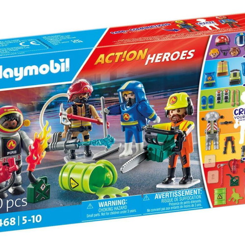Playmobil Action Heroes My Figures Fire Brigade Set 71468 new