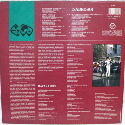 Various ¡Sabroso! Havana Hits vinyl LP used, Latin compilation