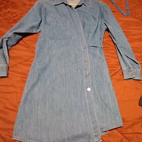 Zara denim dress like new, blue, size S -  4,00 - Vendora.cy