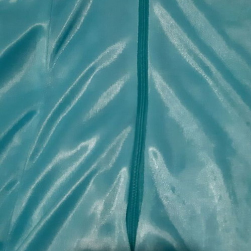 Organza dress turquoise backless with ruffles new