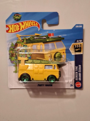 Hot Wheels Screen Time Party Wagon TMNT συλλεκτικό αυτοκινητάκι 235/250 8/10 sealed