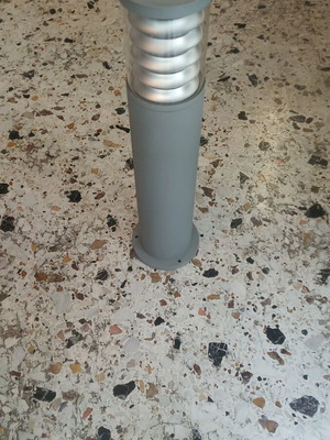 Viokef Naxos Outdoor Aluminum Lamp Post Grey E27 IP44 new