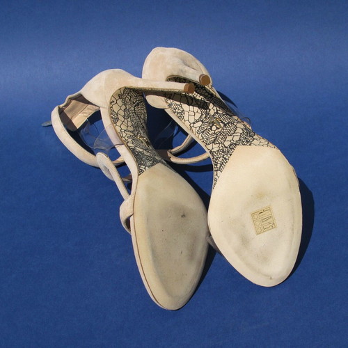 Cesare Paciotti high-heeled sandals used, size 40, beige