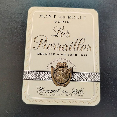 Les Pierrailles wine promotional label used