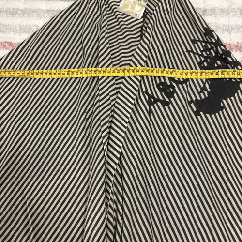 People Asymmetric Poncho Cardigan striped, size M, like new