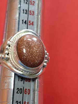 Silver ring with 925 stamp, new, adjustable size