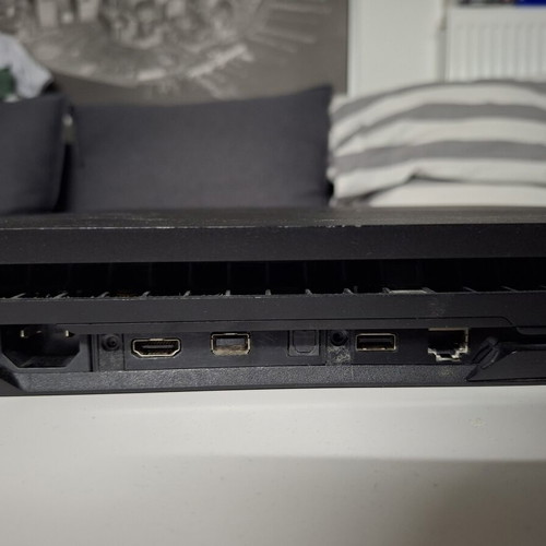 PlayStation 4 Pro 500 GB SSD used with power and HDMI cables
