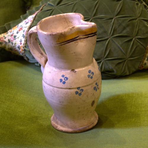 Antique Handcrafted Apulian Ceramic Jug used
