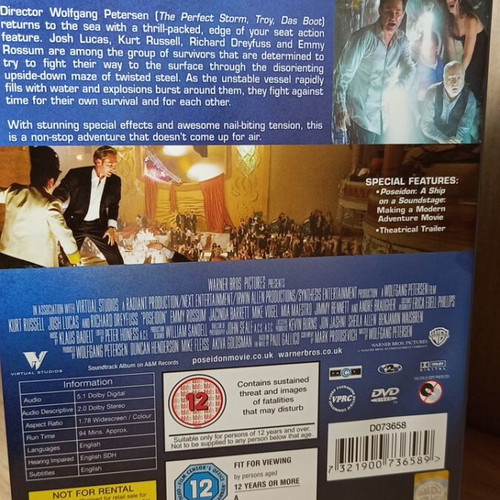 Poseidon DVD with English subtitles
