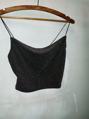 Silver Bustier Top like new, size XS