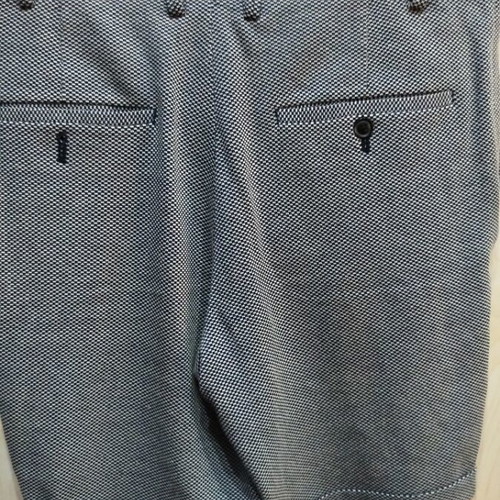 Zara checkered micro-motif bermuda shorts medium like new, white and blue