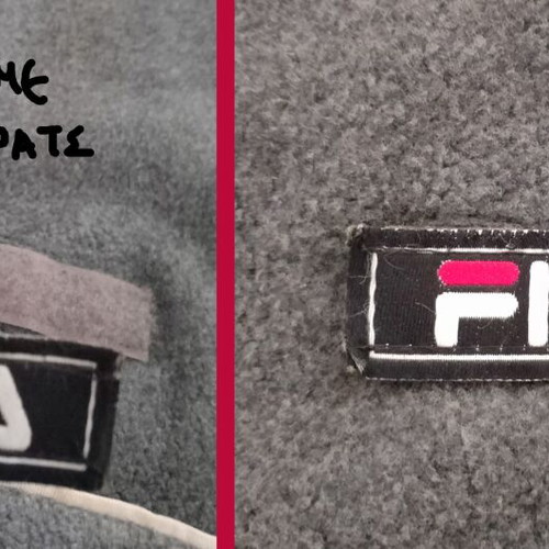 Fila men's wool pullover sweater XL used, gray, vintage style