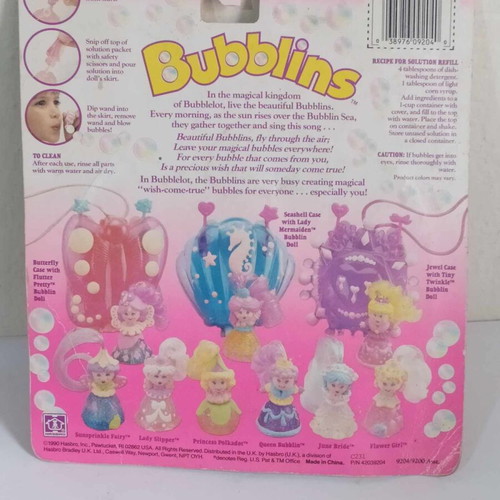 Bubblins Sunsprinkle Fairy Hasbro 1990 vintage new