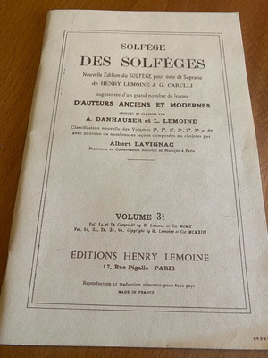 Solfege des solfeges 3A new