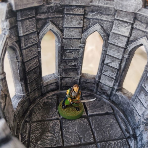 Lord Elrond metal miniature used, hand-painted from Lord of The Rings