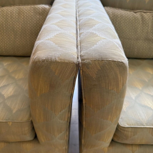 Armchairs set of 2 used classic style with geometric pattern